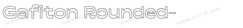 Gafiton Rounded字体转换